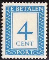 1947-1958 Strafportzegels 4 Cent NVPH 82 Ongestempeld - Tasse