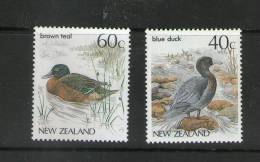 NOUVELLE-ZELANDE 1987 CANARDS  YVERT N°948/49  NEUF MNH** - Canards