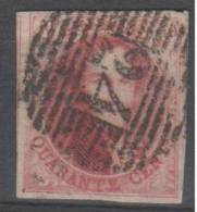 8 Obl 24 BXL 4 Marges Voisin  125 - 1851-1857 Medaillons (6/8)