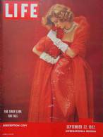 Magazine LIFE -  SEPTEMBER 22 , 1952 - INTERNATIONAL EDITION       (3004) - Nouvelles/ Affaires Courantes