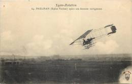 69 LYON - AVIATION - PAULHAN (Biplan Sommer) Opère Une Descente Vertigineuse - Sonstige & Ohne Zuordnung