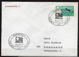 ALLEMAGNE  FDC Enveloppe  Dortmund 1    Cup  1974   Football  Soccer  Fussball - 1974 – Allemagne Fédérale