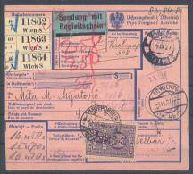 Austria Referral Sent From Wiem Over Sremska Mitrovica To Irig 1927 USED - Covers & Documents