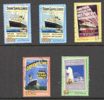 Australia 2004 Bon Voyage - Shipping Set Of 5 Used - Oblitérés