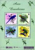 Brazil / WWF / Parrots - Unused Stamps