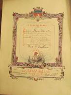 République Française/Ville De Paris/Prix D'Excellence/ Année Scolaire 1914-1915     DIP17 - Diplomi E Pagelle