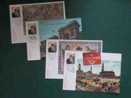 A2326     4  CP DIFFERENTS  ANEE 1998 - Storia Postale