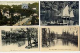 CHENNEVIERES--Val De Marne--Lot De 4 Cartes Postales Anciennes Dont 2 Avec Animation-- - Autres & Non Classés