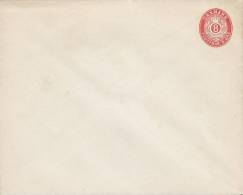 Denmark Postal Stationery Ganzsache Entier 8 Ø Wertziffer Mit Krone Uns Ähren Unused - Postal Stationery