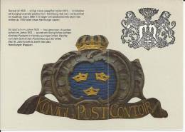 SUECIA ENTERO POSTAL ESCUDO SERVICIO CORREOS CORONAS - Buste