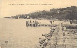 CARTE POSTALE   AMPHION LES BAINS     LE DEBARCADERE - Faverges