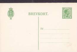 Denmark Postal Stationery Ganzsache Entier 15 Ø Brevkort King König Christian X. Unused - Ganzsachen