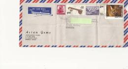 Marcophilie - Lettre De Bombay (inde)  Pour Paris - Par Avion - 1976 - Briefe U. Dokumente