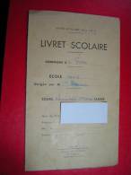 ANNEE SCOLAIRE 1958 1959  LIVRET SCOLAIRE  COMMUNE DE FOSSE  MOD 637  LIBRAIRIE J BESNARD  VENDOME - Diploma's En Schoolrapporten