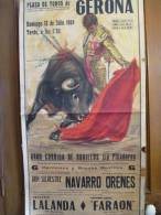 Corrida/ Plaza De Toros De GERONE/Gran Corrida De Novillos Sin Picadores/LALANDA De Ma/FARAON De Almeria/1964   AFF2 - Posters