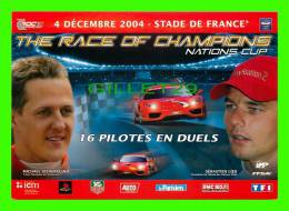 CÉLÉBRITÉS - MICHAEL SCHUMACHER & SÉBASTIEN LOEB - STADE DE FRANCE EN 2004 - - Sportifs