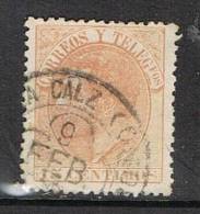 Sello 15 Cts Alfonso XII 1882, Fechador Trebol Santo DOMINGO CALZADA (Logroño), Num 210 º - Used Stamps
