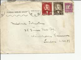 NORUEGA TRONDHEIM CC SELLO AMUNDSEN Y POETA HENRIK WERGELAND OSO POLAR Sobre Con Pequeños Agujeros - Storia Postale