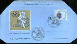 AEROGRAMMA VATICANO ALFABETIZZAZIONE 800 L 1990 FDC - Postal Stationeries