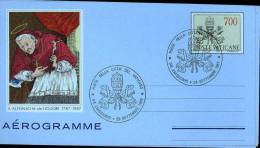 AEROGRAMMA VATICANO S. ALFONSO MARIA DE LIGUORI 700 L 1987 FDC - Entiers Postaux