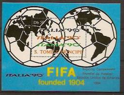 SAO TOME AND PRINCIPE 1990  World Cup Football - 1990 – Italia