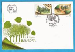 2011  X   EUROPA CEPT SRBIJA SERBIA FDC - 2011