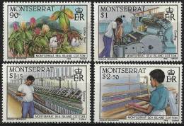 MONTSERRAT - 1985 Cotton Industry. Scott 569-72. MNH ** - Montserrat