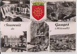 SOUVENIR DE GANGES-Multivues +blason Languedoc - Ganges