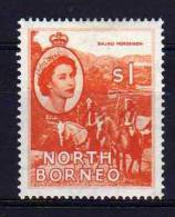 North Borneo - 1955 - $1 Dollar Definitive - MH - Nordborneo (...-1963)
