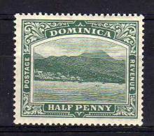 Dominica - 1918 - ½d Definitive (Deep Green) - MH - Dominique (...-1978)