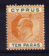 Cyprus - 1906 - 10 Paras Definitive (Watermark Multiple Crown CA) - MH - Zypern (...-1960)