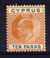 Cyprus - 1906 - 10 Paras Definitive (Watermark Multiple Crown CA) - MH - Chypre (...-1960)