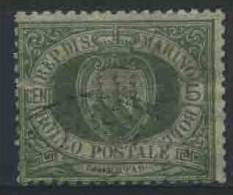 1892 San Marino, Stemma Cent.5 Usato - Usati