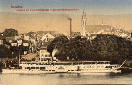 Neuwied Haltestelle Der Koln Dusseldorfer Dampfschiffafrtgeselschaft Old Postcard - Neuwied