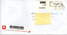 4 Enveloppes - Belgique - Vignette D'affranchissement Machine - Bureau De Poste - Altri & Non Classificati