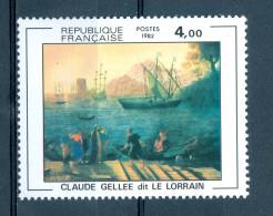 VARIÉTÉS FR 1982 N°2211 CL. GELLEE LE LORRAIN 4,00  NEUF** GOMME SPINK ARTHUR MAURY 10.00 € - Unused Stamps