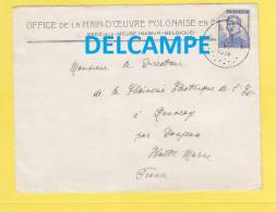 Enveloppe Ancienne - BEEZ Sur MEUSE - Office De La Main D´Oeuvre Polonaise En Belgique - 1914 - Pologne Polska - 1900 – 1949