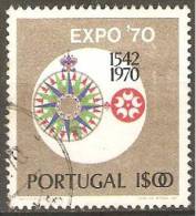 PORTUGAL - 1970,  Osaka - Expo'70.  1$00  (o)  MUNDIFIL  Nº 1076 - Oblitérés