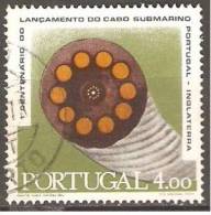 PORTUGAL - 1970,  1.º Centenário Do Lançamento Do Cabo Submarino Portugal-Inglaterra.  4.00 (o)  MUNDIFIL  Nº 1086 - Oblitérés