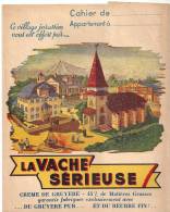 Protège Cahier Ce Village Jurassien Vous Est Offert Par ... La Vache Sérieuse (Crème De Gruyère) Des Années 1960 - Protège-cahiers