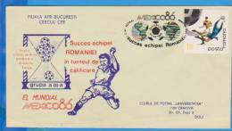 Football. El Mundial Mexico 86 Preliminary Groups, England, Northern Ireland, Romania, Finland, Turke Romania Cover 1985 - 1986 – Mexico