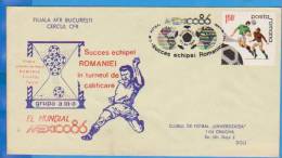 Football. El Mundial Mexico 86 Preliminary Groups, England, Northern Ireland, Romania, Finland, Turke Romania Cover 1985 - 1986 – Mexico