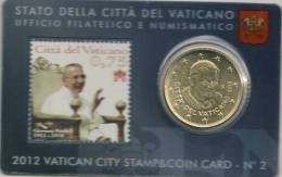 Vatican 75 Cent. Stamp + 50 Cent. Coincard 2012 - Vaticano