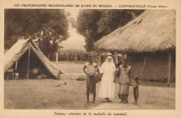 ( CPA AFRIQUE )  CONGO BELGE  /  LEOPOLDVILLE  /  Femmes Atteintes De La Maladie Du Sommeil  - - Kinshasa - Léopoldville