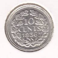 @Y@   Nederland / Wilhelmina  10 Ct  1936  (2114) - 10 Centavos