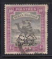 Sudan Used SG #O20 10p Camel Postman, Perforated SG - Tear, Album Adherence - Sudan (...-1951)