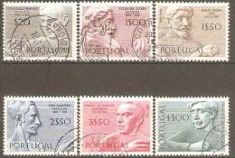 PORTUGAL - 1971,  Escultores Portugueses.  ( Série, 6 Valores )  (o)  MUNDIFIL  Nº 1100/5 - Oblitérés