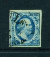 NETHERLANDS  -  1852  King William 5c  Used As Scan (4 Margins) - Usati