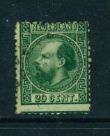 NETHERLANDS  -  1867  King William 20c  Used As Scan - Used Stamps