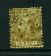 NETHERLANDS  -  1867  King William 50c  Used As Scan - Gebraucht